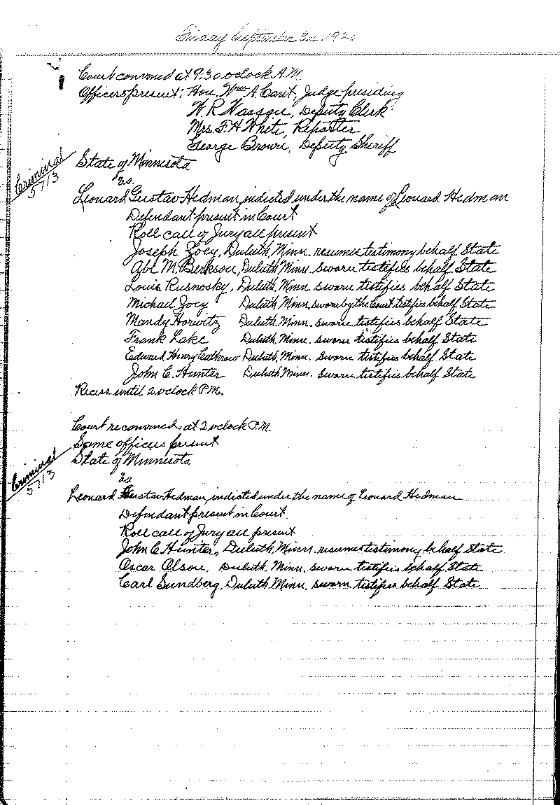 August 1920-February 1921. Selected pages 1-152.--Gov't Record(s)--Criminal Journal (gif)