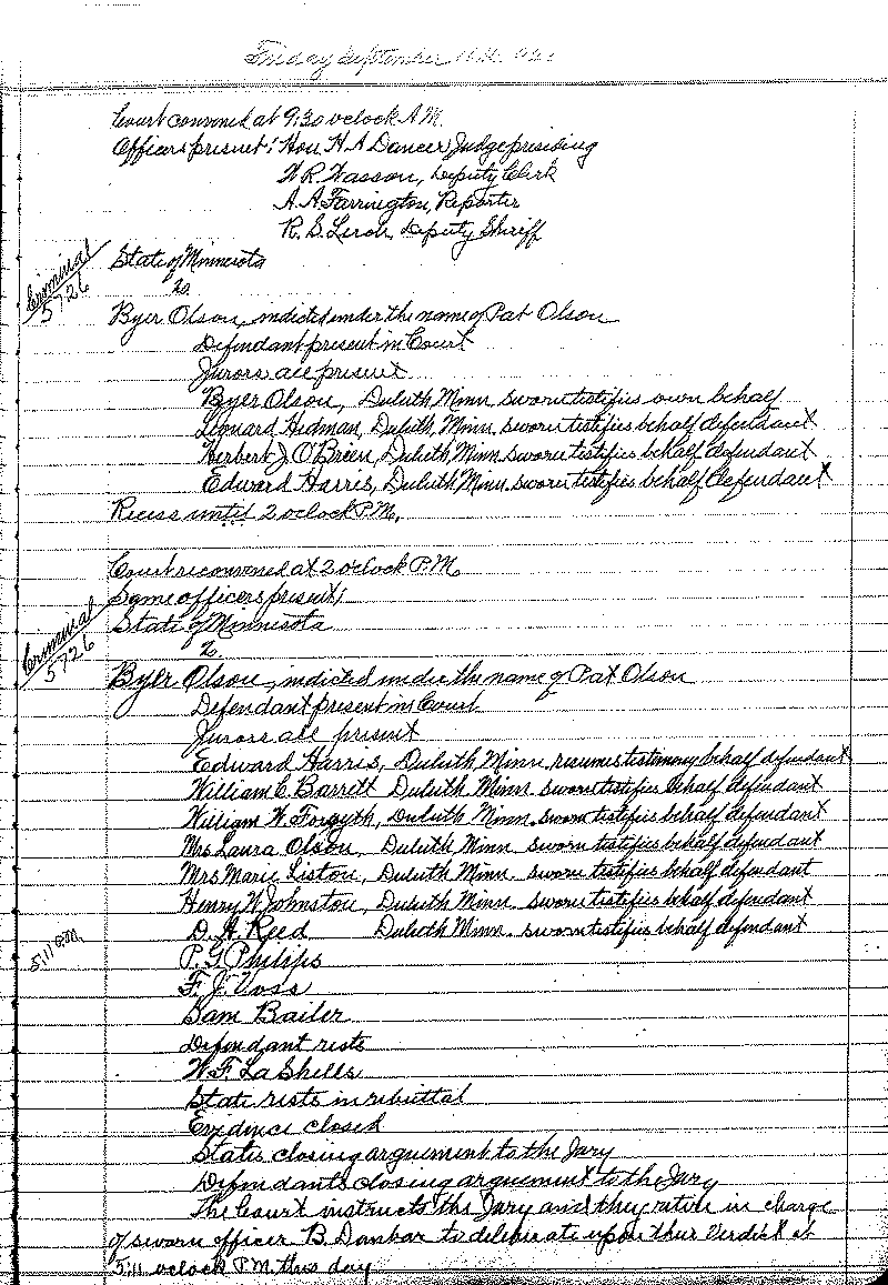 August 1920-February 1921. Selected pages 1-152.--Gov't Record(s)--Criminal Journal (gif)