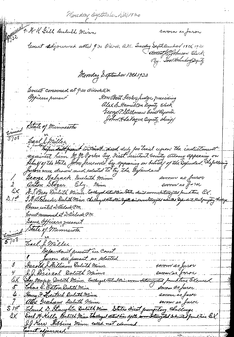 August 1920-February 1921. Selected pages 1-152.--Gov't Record(s)--Criminal Journal (gif)