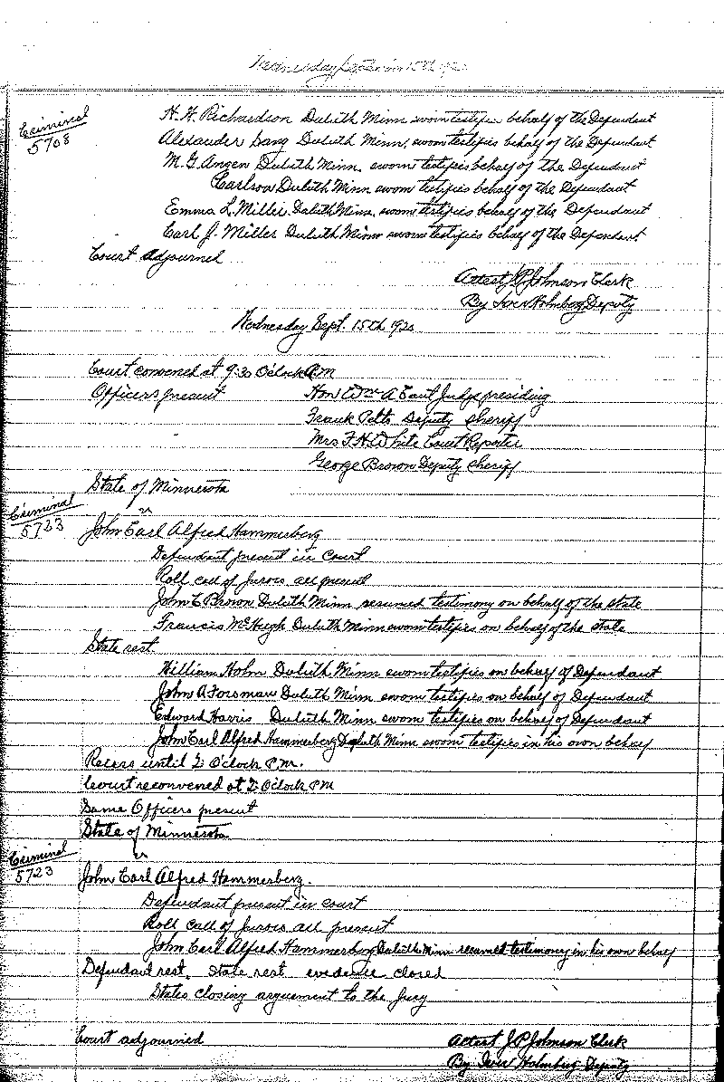 August 1920-February 1921. Selected pages 1-152.--Gov't Record(s)--Criminal Journal (gif)