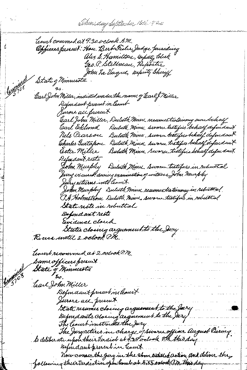 August 1920-February 1921. Selected pages 1-152.--Gov't Record(s)--Criminal Journal (gif)