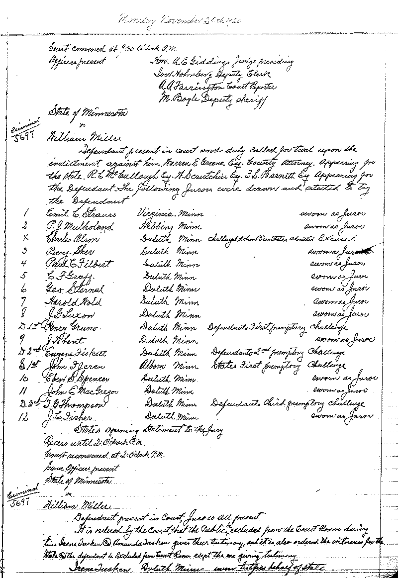 August 1920-February 1921. Selected pages 1-152.--Gov't Record(s)--Criminal Journal (gif)