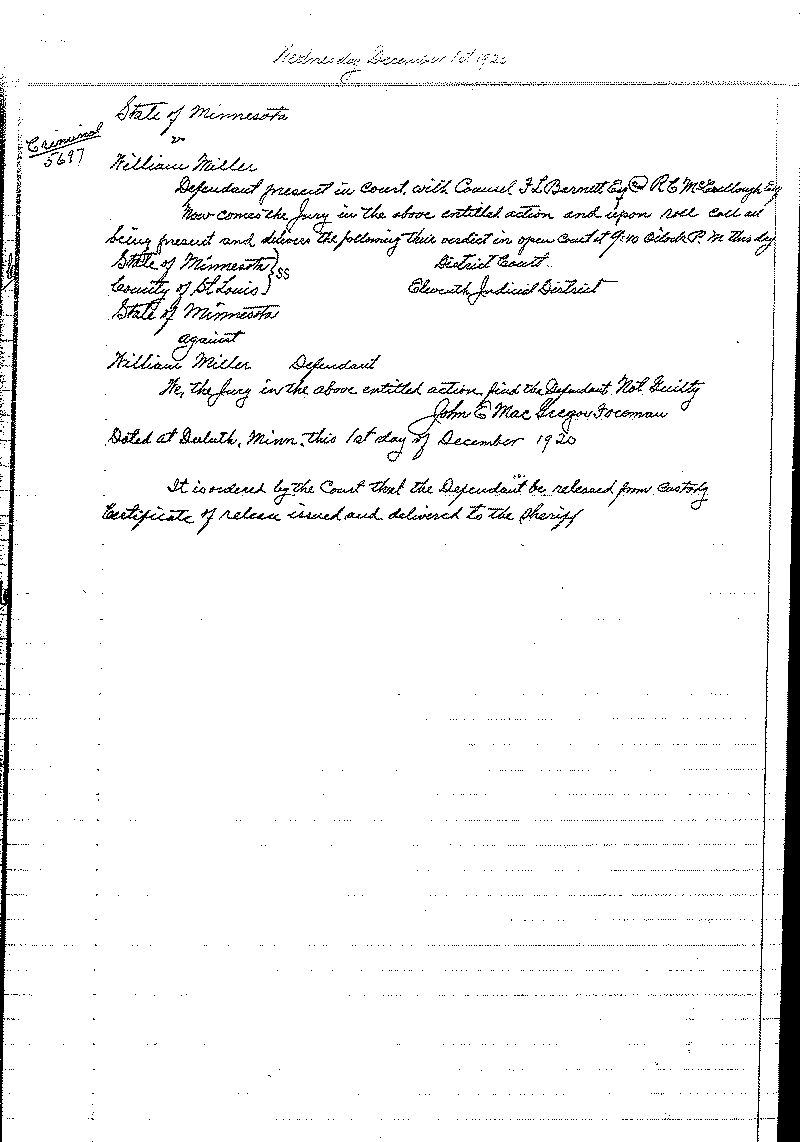 August 1920-February 1921. Selected pages 1-152.--Gov't Record(s)--Criminal Journal (gif)