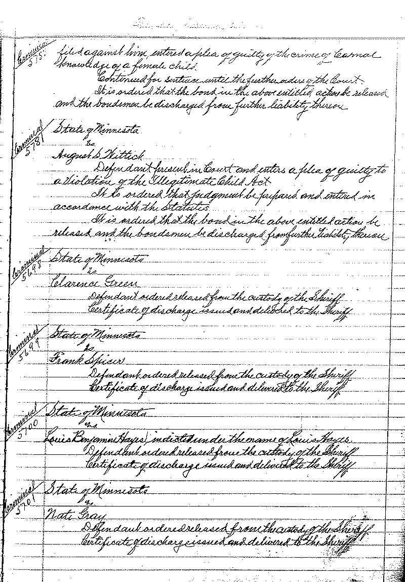 August 1920-February 1921. Selected pages 1-152.--Gov't Record(s)--Criminal Journal (gif)