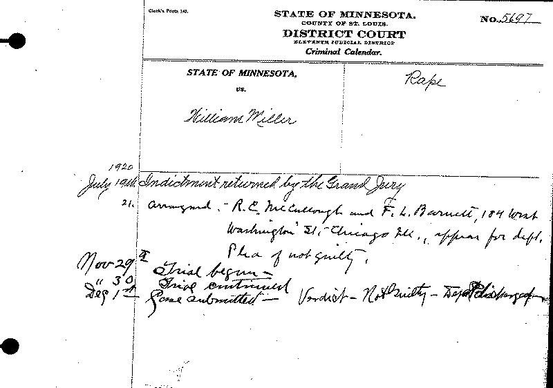 William Miller. Case No. 5697.