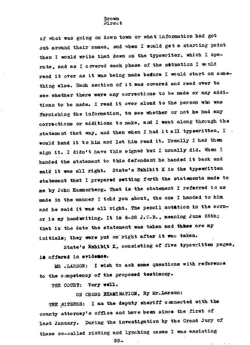 Carl John Alfred Hammerberg. No. 5148. Trial Transcript. June 1921.--Gov&#039;t Record(s)--Trial Transcript (gif)