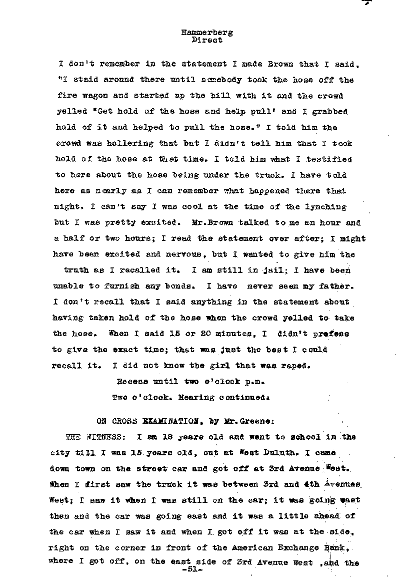 Carl John Alfred Hammerberg. No. 5148. Trial Transcript. June 1921.--Gov&#039;t Record(s)--Trial Transcript (gif)