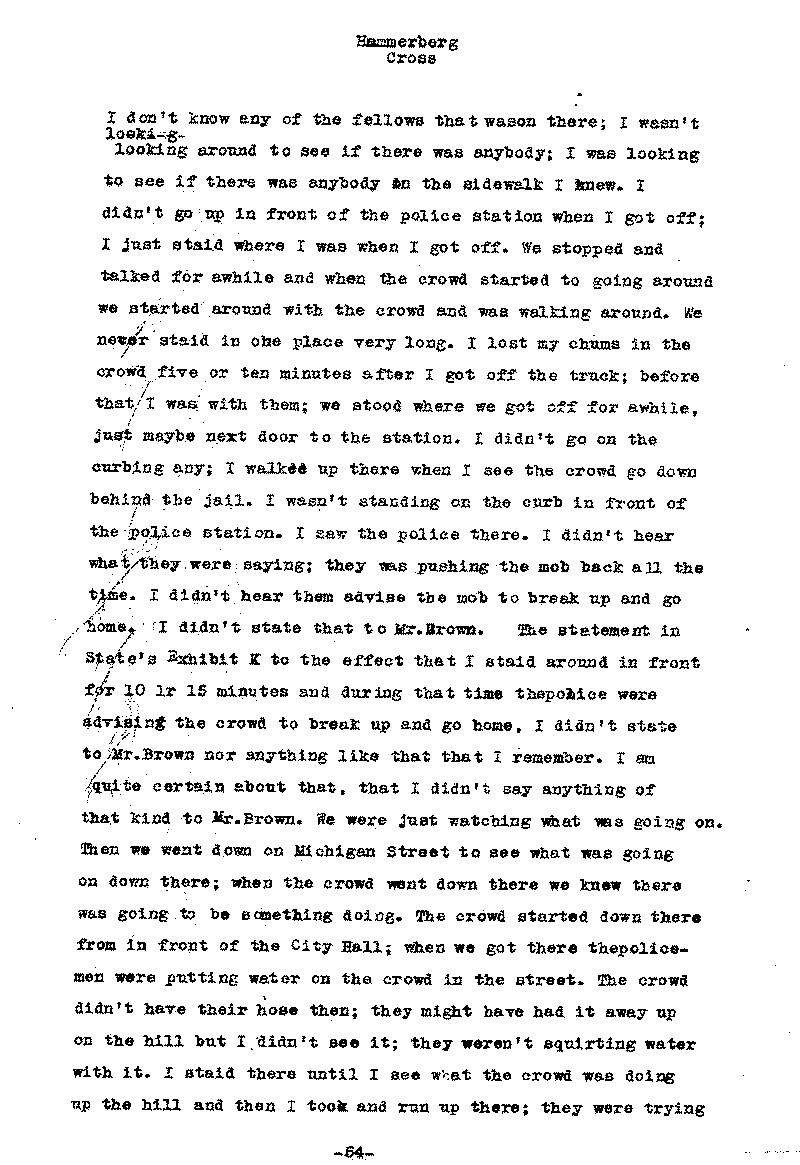 Carl John Alfred Hammerberg. No. 5148. Trial Transcript. June 1921.--Gov&#039;t Record(s)--Trial Transcript (gif)