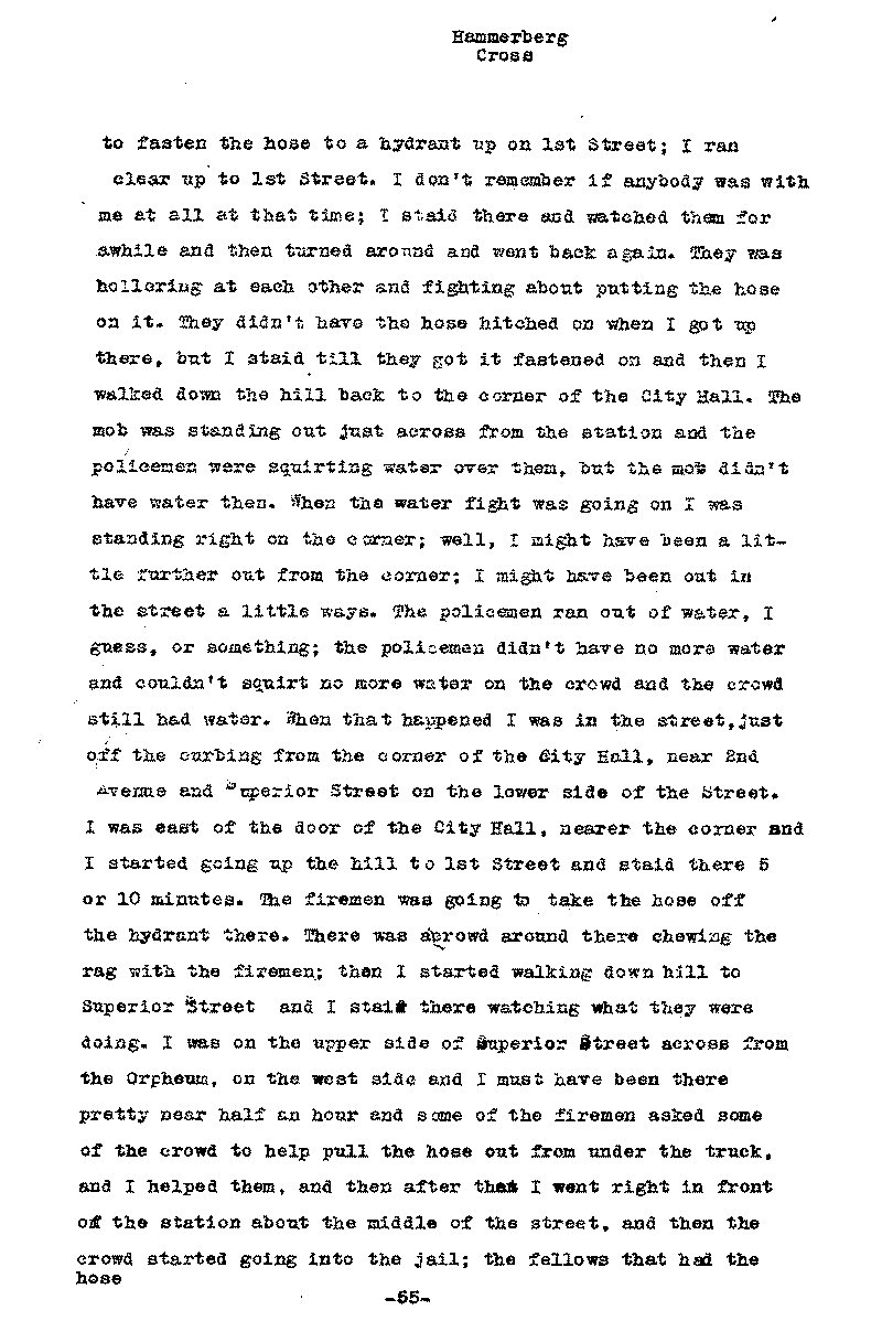 Carl John Alfred Hammerberg. No. 5148. Trial Transcript. June 1921.--Gov&#039;t Record(s)--Trial Transcript (gif)