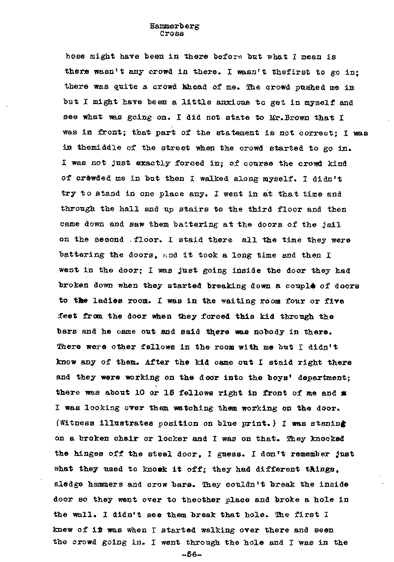 Carl John Alfred Hammerberg. No. 5148. Trial Transcript. June 1921.--Gov&#039;t Record(s)--Trial Transcript (gif)
