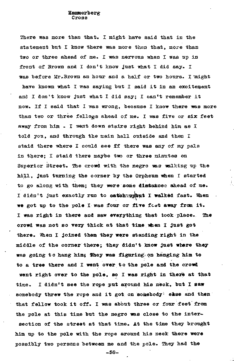 Carl John Alfred Hammerberg. No. 5148. Trial Transcript. June 1921.--Gov&#039;t Record(s)--Trial Transcript (gif)