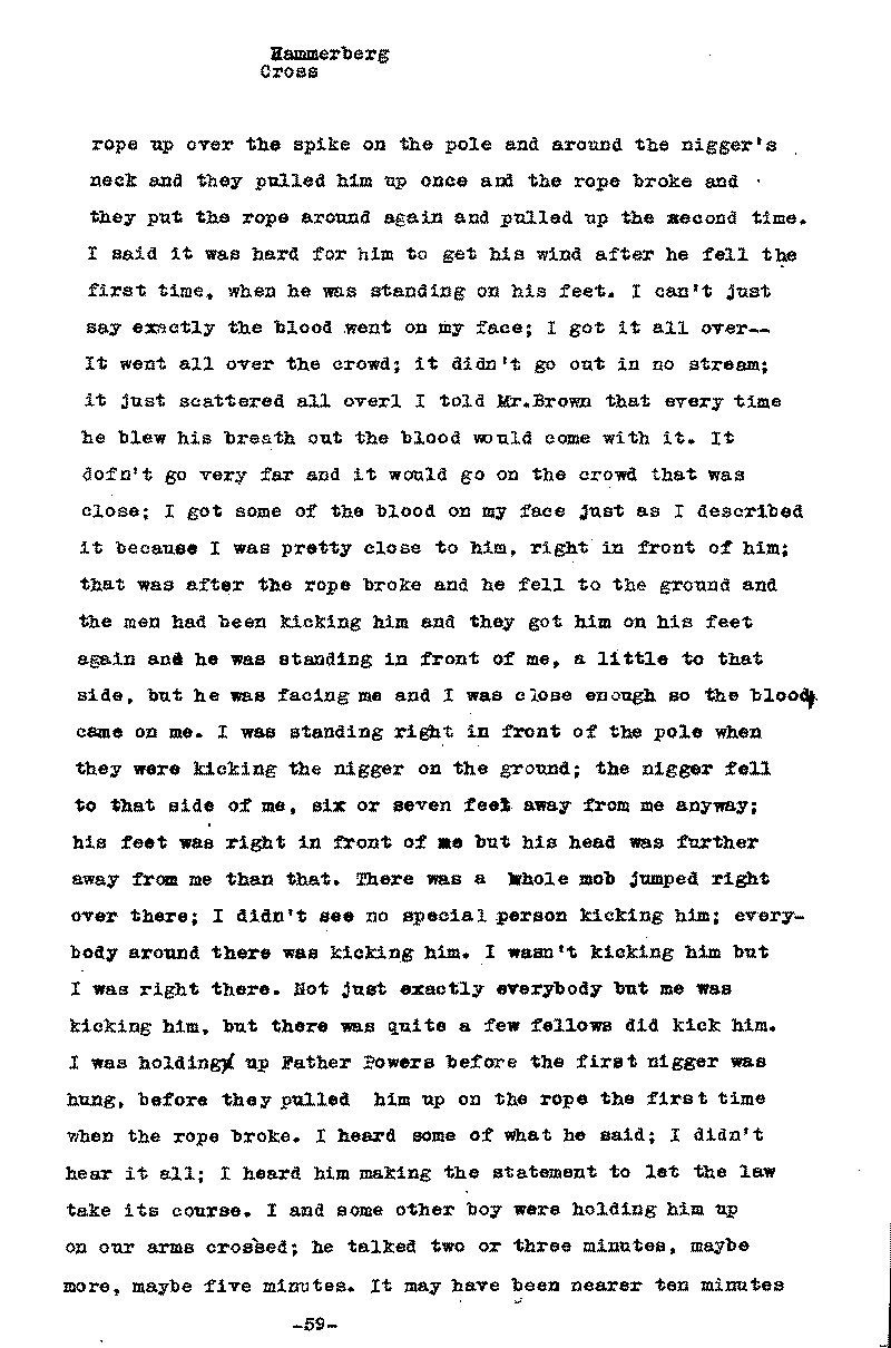 Carl John Alfred Hammerberg. No. 5148. Trial Transcript. June 1921.--Gov&#039;t Record(s)--Trial Transcript (gif)