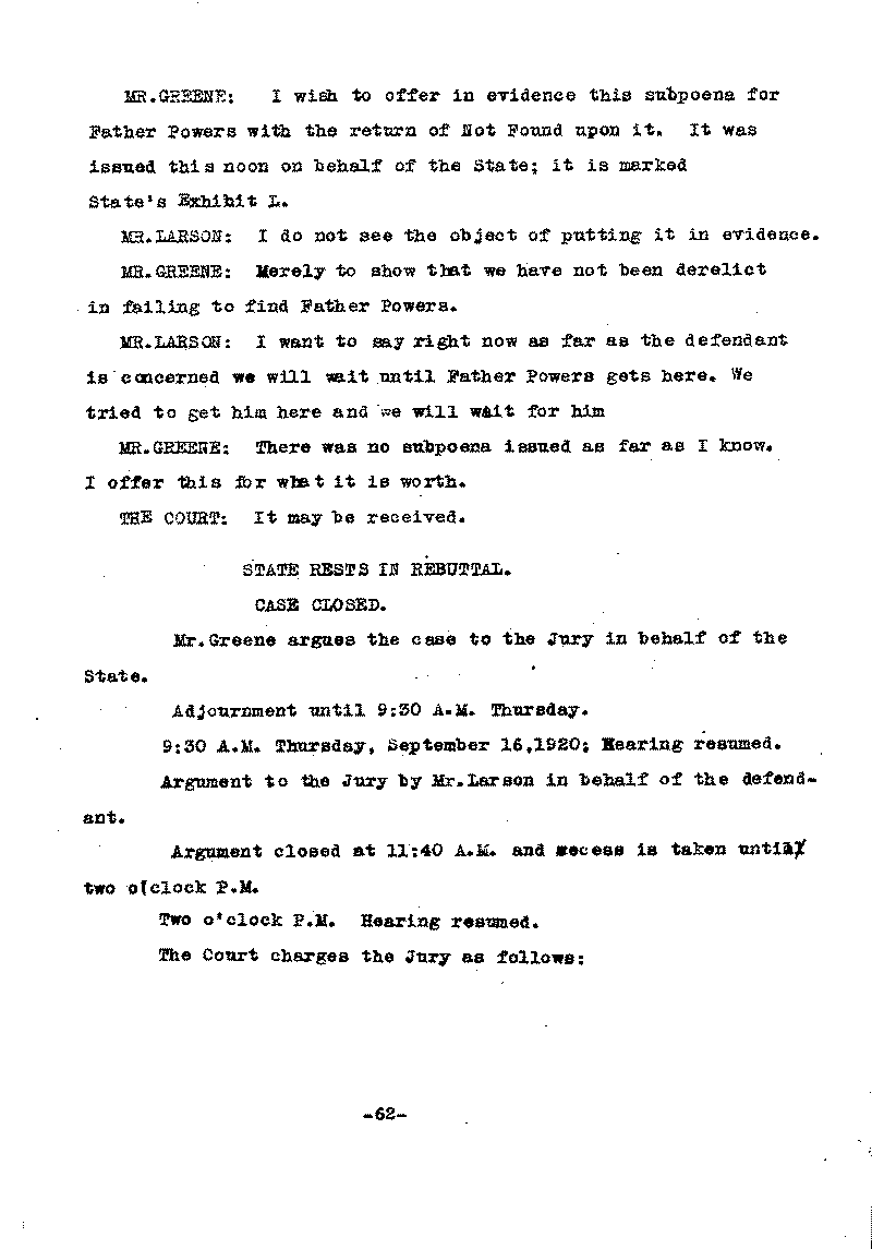 Carl John Alfred Hammerberg. No. 5148. Trial Transcript. June 1921.--Gov&#039;t Record(s)--Trial Transcript (gif)