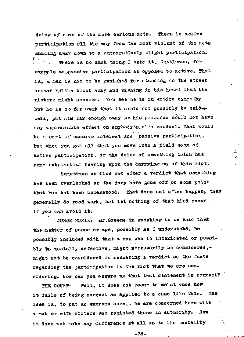 Carl John Alfred Hammerberg. No. 5148. Trial Transcript. June 1921.--Gov&#039;t Record(s)--Trial Transcript (gif)