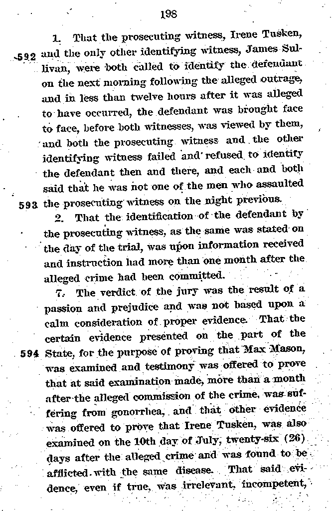State of Minnesota vs. Max Mason. Case No. 22590. 1921-1922. Supreme Court Record.--Gov&#039;t Record(s)--Supreme Court Record (gif)