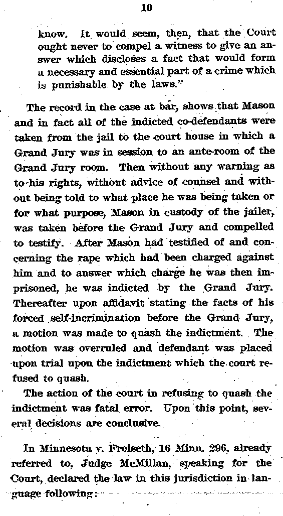 State of Minnesota vs. Max Mason. Case No. 22590. 1921-1922. Appellant&#039;s Brief.--Gov&#039;t Record(s)--Appellant&#039;s Brief (gif)