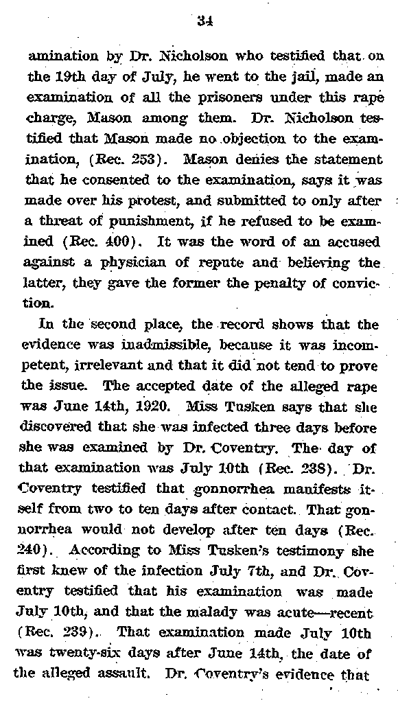 State of Minnesota vs. Max Mason. Case No. 22590. 1921-1922. Appellant&#039;s Brief.--Gov&#039;t Record(s)--Appellant&#039;s Brief (gif)