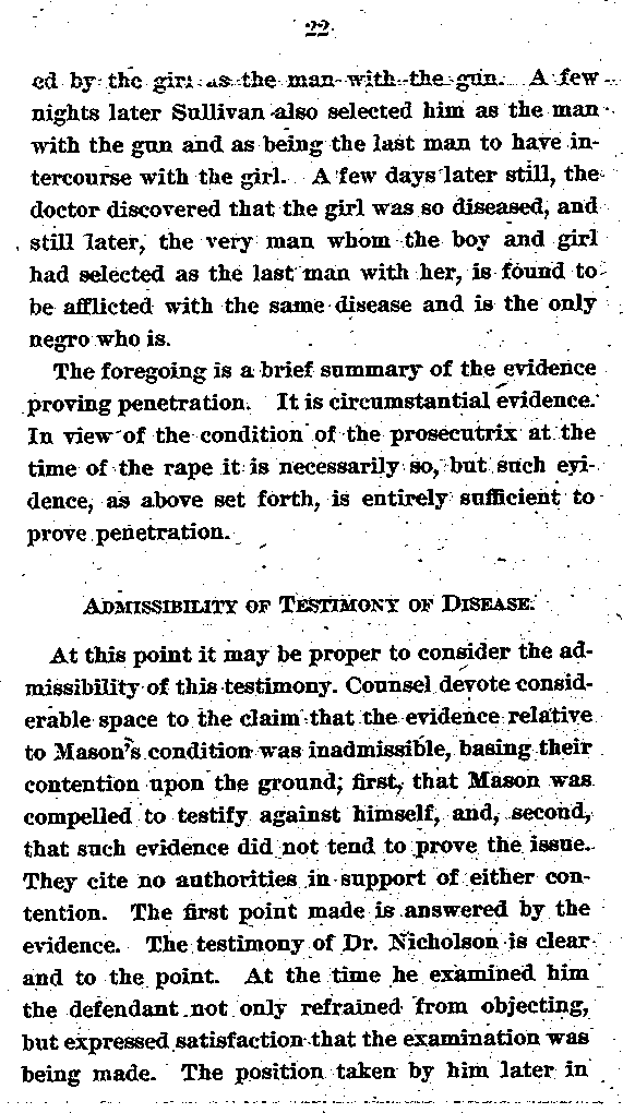 State of Minnesota vs. Max Mason. Case No. 22590. 1921-1922. Brief and Argument for the State.--Gov't Record(s)--Brief and Argument for the State (gif)