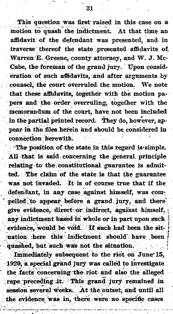 State of Minnesota vs. Max Mason. Case No. 22590. 1921-1922. Brief and Argument for the State.--Gov't Record(s)--Brief and Argument for the State (gif)