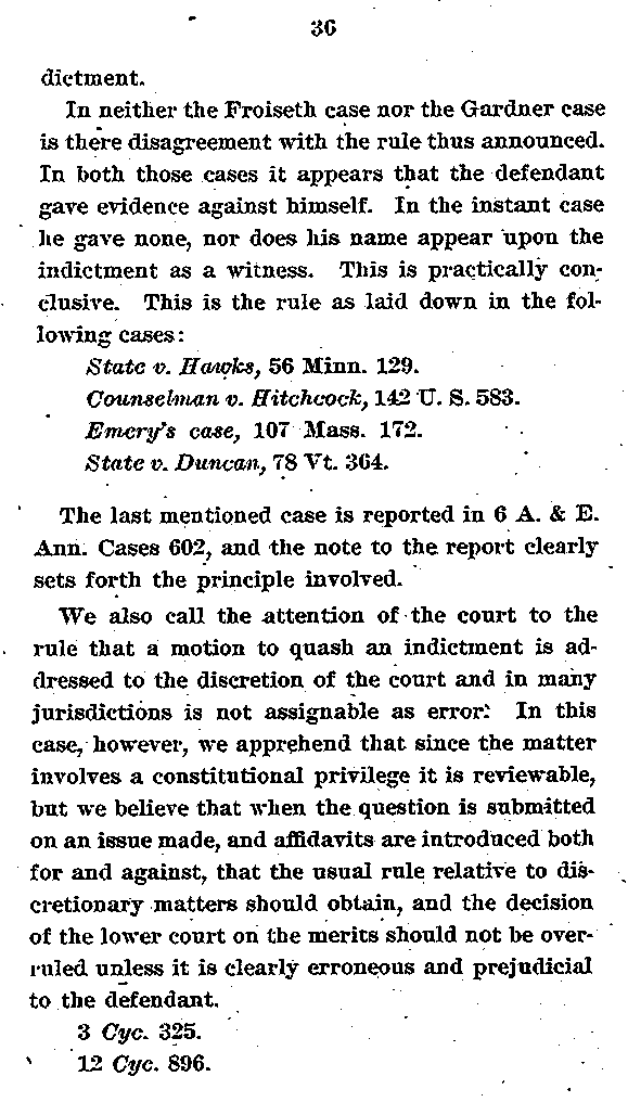 State of Minnesota vs. Max Mason. Case No. 22590. 1921-1922. Brief and Argument for the State.--Gov't Record(s)--Brief and Argument for the State (gif)
