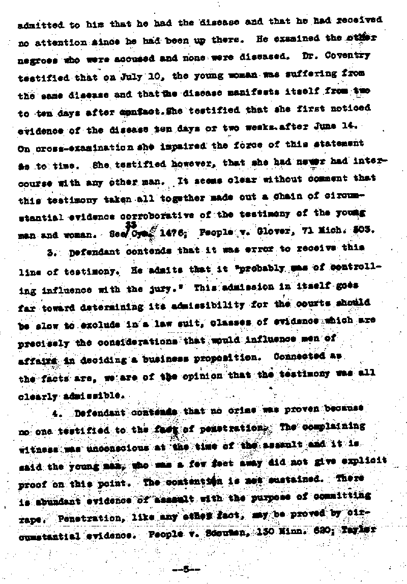 State of Minnesota vs. Max Mason. Case No. 22590. 1921-1922. Opinion and Syllabus.--Gov't Record(s)--Opinion and Syllabus (gif)
