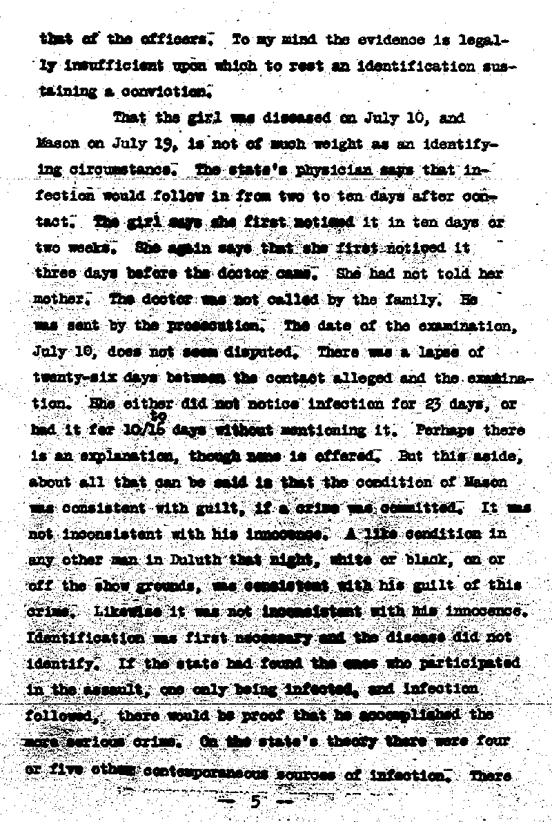 State of Minnesota vs. Max Mason. Case No. 22590. 1921-1922. Opinion and Syllabus.--Gov't Record(s)--Opinion and Syllabus (gif)