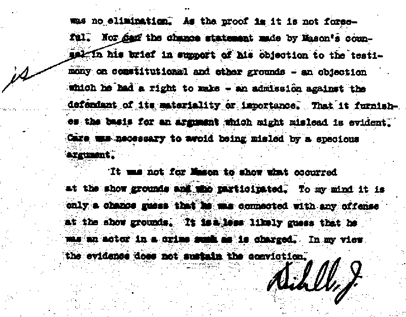 State of Minnesota vs. Max Mason. Case No. 22590. 1921-1922. Opinion and Syllabus.--Gov't Record(s)--Opinion and Syllabus (gif)