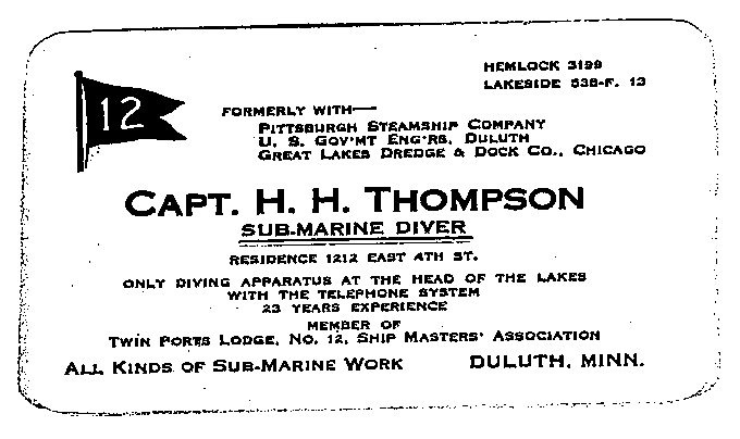 Carl John Alfred Hammerberg. Case No. 5148. Letter from H. H. Thompson to Charles E. Vasaly, June 30, 1922.--Correspondence (gif)