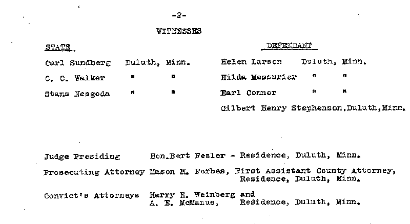 Gilbert Henry Stephenson. Case No. 6598. Minute Record. January 1921.--Gov't Record(s)--Minute Record (gif)